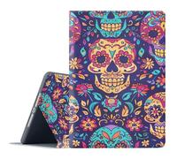 FGDRFGRW Case for iPad Pro 11 Inch M4 (iPad 5th Generation 2024),Adjustable Stand Auto Wake/Sleep Function Full Body Protection Cover - Day of The Dead Skull