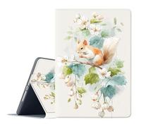 FGDRFGRW Case for iPad Pro 13 Inch M4 (iPad 7th Generation 2024),Adjustable Stand Auto Wake/Sleep Function Full Body Protection Cover - Squirrel Flower