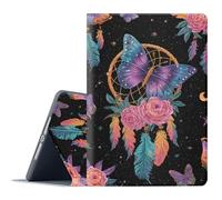 FGDRFGRW Case for Samsung Galaxy Tab A 10.1 2019 Model SM-T510/T515/T517,Adjustable Stand Auto Wake/Sleep Function Full Body Protection Cover - Butterfly Dreamcatcher
