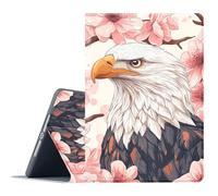 FGDRFGRW Case for Samsung Galaxy Tab A 8.0 2017 Model SM-T380/T385,Adjustable Stand Auto Wake/Sleep Function Full Body Protection Cover - American Eagle Cherry Blossom