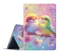 FGDRFGRW Case for Samsung Galaxy Tab A7 10.4-Inch 2022/2020 Model SM-T503/509/T500/T505/T507,Adjustable Stand Auto Wake/Sleep Function Full Body Protection Cover - Colorful Bird Sakura