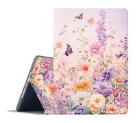 FGDRFGRW Case for Samsung Galaxy Tab A7 10.4-Inch 2022/2020 Model SM-T503/509/T500/T505/T507,Adjustable Stand Auto Wake/Sleep Function Full Body Protection Cover - Floral Butterfly Bird