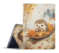 FGDRFGRW Case for Samsung Galaxy Tab A7 Lite 8.7-Inch 2021 Model SM-T220/T225/T227,Adjustable Stand Auto Wake/Sleep Function Full Body Protection Cover - Hedgehog Maple Leaf