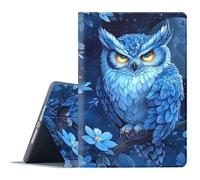 FGDRFGRW Case for Samsung Galaxy Tab A8 10.5-Inch 2022 Model SM-X200/X205/X207,Adjustable Stand Auto Wake/Sleep Function Full Body Protection Cover - Blue Owl Moon