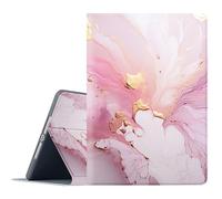 FGDRFGRW Case for Samsung Galaxy Tab A9 Plus 11-Inch 2023 Model SM-X210/X216/X218,Adjustable Stand Auto Wake/Sleep Function Full Body Protection Cover - Pink Gold Abstract Art