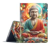FGDRFGRW Case for Samsung Galaxy Tab S10 Lite/S10 FE/S9 FE/S9 10.9/11 Inch (2025/2023),Adjustable Stand Auto Wake/Sleep Function Full Body Protection Cover - Buddha Zen