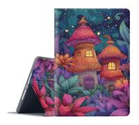 FGDRFGRW Case for Samsung Galaxy Tab S10 Plus 2024/S9 Plus/S9 FE Plus 5G 2023 12.4,Adjustable Stand Auto Wake/Sleep Function Full Body Protection Cover - Mushroom House