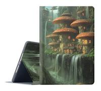 FGDRFGRW Case for Samsung Galaxy Tab S10 Plus 2024/S9 Plus/S9 FE Plus 5G 2023 12.4,Adjustable Stand Auto Wake/Sleep Function Full Body Protection Cover - Mushroom House