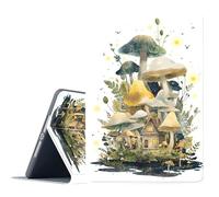 FGDRFGRW Case for Samsung Galaxy Tab S10 Plus 2024/S9 Plus/S9 FE Plus 5G 2023 12.4,Adjustable Stand Auto Wake/Sleep Function Full Body Protection Cover - Mushroom House