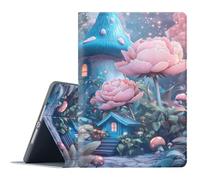 FGDRFGRW Case for Samsung Galaxy Tab S10 Plus 2024/S9 Plus/S9 FE Plus 5G 2023 12.4 Inch,Adjustable Stand Auto Wake/Sleep Function Full Body Protection Cover - Flower House