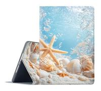 FGDRFGRW Case for Samsung Galaxy Tab S10 Ultra 2024/S9 Ultra 2023/S8 Ultra 2022 14.6 Inch,Adjustable Stand Auto Wake/Sleep Function Full Body Protection Cover - Ocean Style Shell Starfish