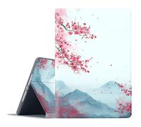 FGDRFGRW Case for Samsung Galaxy Tab S10 Ultra 2024/S9 Ultra 2023/S8 Ultra 2022 14.6 Inch,Adjustable Stand Auto Wake/Sleep Function Full Body Protection Cover - Chinese Style Plum Blossom