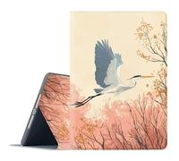 FGDRFGRW Case for Samsung Galaxy Tab S10 Ultra 2024/S9 Ultra 2023/S8 Ultra 2022 14.6 Inch,Adjustable Stand Auto Wake/Sleep Function Full Body Protection Cover - Chinese Style egret Bird