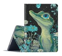 FGDRFGRW Case for Samsung Galaxy Tab S5e 10.5-Inch 2019 Model SM-T720/T725/T727,Adjustable Stand Auto Wake/Sleep Function Full Body Protection Cover - Cartoon Crocodile