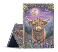 FGDRFGRW Case for Samsung Galaxy Tab S6 10.5-Inch 2019 Model SM-T860/T865/T867,Adjustable Stand Auto Wake/Sleep Function Full Body Protection Cover - Highland Cow