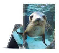 FGDRFGRW Case for Samsung Galaxy Tab S6 10.5-Inch 2019 Model SM-T860/T865/T867,Adjustable Stand Auto Wake/Sleep Function Full Body Protection Cover - Cute Sea Lion