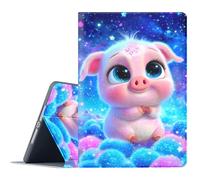 FGDRFGRW Case for Samsung Galaxy Tab S6 Lite 10.4-Inch 2024/2022/2020,Adjustable Stand Auto Wake/Sleep Function Full Body Protection Cover - Pink Pig Cartoon