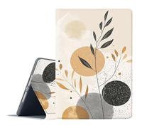 FGDRFGRW Case for Samsung Galaxy Tab S8 Plus 2022/S7 FE 2021/S7 Plus 2020 12.4 Inch,Adjustable Stand Auto Wake/Sleep Function Full Body Protection Cover - Nordic Abstract Plant