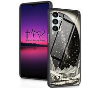 FGDRFGRW Designed for Galaxy A05s Case,Tempered Glass Back with Soft Silicone Bumper Shock Protective Case for Samsung Galaxy A05s 6.7" 2023,Gtarry Sky
