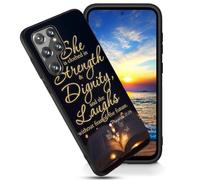 FGDRFGRW Designed for Galaxy S26 Ultra Case,Soft Frosted TPU Ultra Thin Cover,Shock-Absorption,Anti-Scratch Protective Case for Samsung Galaxy S26 Ultra 6.9",Bible Verses Proverbs 31:25