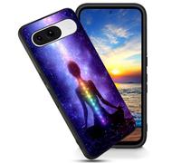 FGDRFGRW Designed for Google Pixel 8 6.2" Case,Soft Frosted TPU Ultra Thin Cover,Shock-Absorption,Anti-Scratch Protective Case,Chakra Meditation