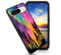 FGDRFGRW Designed for Google Pixel 8 6.2" Case,Soft Frosted TPU Ultra Thin Cover,Shock-Absorption,Anti-Scratch Protective Case,Starry Sky Aurora Forest