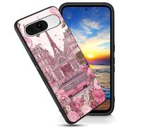 FGDRFGRW Designed for Google Pixel 8 6.2" Case,Soft Frosted TPU Ultra Thin Cover,Shock-Absorption,Anti-Scratch Protective Case,Paris Architecture Flower