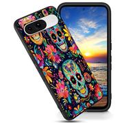 FGDRFGRW Designed for Google Pixel 8 6.2" Case,Soft Frosted TPU Ultra Thin Cover,Shock-Absorption,Anti-Scratch Protective Case,Sugar Skull Day of The Dead
