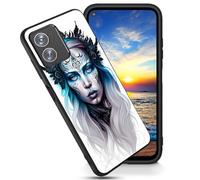 FGDRFGRW Designed for Moto G Play 2024 Case,Soft Frosted TPU Ultra Thin,Shock-Absorption,Anti-Scratch Protective Cover for Motorola Moto G Play 2024 6.5",Girl with Blue Eye