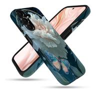 FGDRFGRW Designed for Samsung Galaxy A14 5G Case,2 Layer TPU+PC Cover,Shockproof Protective Cover - Peony Dreamcatcher Butterfly