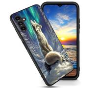 FGDRFGRW Designed for Samsung Galaxy A15 5G 6.5" Case,Soft Frosted TPU Ultra Thin Cover,Shock-Absorption,Anti-Scratch Protective Case,Arctic Fox Aurora