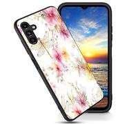 FGDRFGRW Designed for Samsung Galaxy A26 5G 6.7" Case,Soft Frosted TPU Ultra Thin Cover,Shock-Absorption,Anti-Scratch Protective Case,Watercolor Flower Dragonfly
