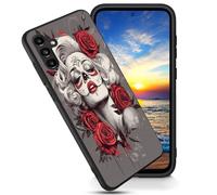 FGDRFGRW Designed for Samsung Galaxy A36 5G 6.7" Case,Soft Frosted TPU Ultra Thin Cover,Shock-Absorption,Anti-Scratch Protective Case,Day of The Dead with Skeleton