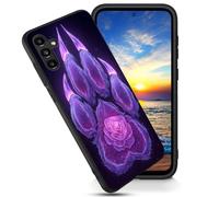 FGDRFGRW Designed for Samsung Galaxy S24 Plus 6.7" Case,Soft Frosted TPU Ultra Thin Cover,Shock-Absorption,Anti-Scratch Protective Case,Purple Paw Print