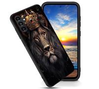 FGDRFGRW Designed for Samsung Galaxy S24 Plus 6.7" Case,Soft Frosted TPU Ultra Thin Cover,Shock-Absorption,Anti-Scratch Protective Case,Crown Lion
