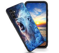FGDRFGRW Designed for Samsung Galaxy S24 Plus 6.7" Case,Soft Frosted TPU Ultra Thin Cover,Shock-Absorption,Anti-Scratch Protective Case,White Lion Roar