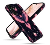 FGDRFGRW Designed for Samsung Galaxy S25 5G/S24 5G Case,2 Layer TPU+PC Cover,Shockproof Protective Cover - Pink Eagle Starry Sky