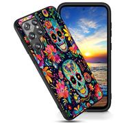 FGDRFGRW Designed for Samsung Galaxy S25 Ultra 6.9" Case,Soft Frosted TPU Ultra Thin Cover,Shock-Absorption,Anti-Scratch Protective Case,Sugar Skull Day of The Dead