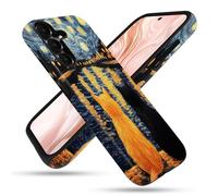 FGDRFGRW Designed for Samsung Galaxy S26 5G Case,2 Layer TPU+PC Cover,Shockproof Protective Cover - Van Gogh Starry Night Cat