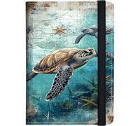 FGDRFGRW Passport Holder with RFID Blocking, Sea Turtle, Travel Document Organizer