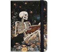 FGDRFGRW Passport Holder with RFID Blocking, Skeleton Black Cat, Travel Document Organizer
