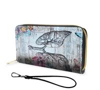 FGDRFGRW Wallet,Large Capacity RFID Blocking Leather Wallet, Durable Smooth Zipper Clutch,Unisex Travel Wallet for Cards,Cash,and Coins, 808-Vintage Lung Anatomy, Wallet, Minimalist