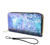 FGDRFGRW Wallet,Large Capacity RFID Blocking Leather Wallet, Durable Smooth Zipper Clutch,Unisex Travel Wallet for Cards,Cash,and Coins, Zipper - 27, Minimalist
