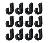 FGDTREE 12Pcs Kayak Lashing J Hook Bungee Cord Hook Kayak J Shape Tie Down Hooks Kayaks Accessories Enduring for Bungee Cord Canoes Boats