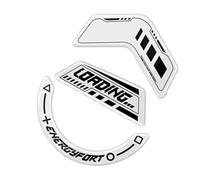 FGDTREE 1Set Professional Glass Skates Stickers Feet Pad Glides Rounded Curved Edges for G502 X / G502 X Smooth Gliding Pad