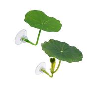 FGDTREE 3D Print Suction Cup Leaf Bed Bettas Fish Hammock For Safe Underwater Fish Shelter Leaf Bed Spawning Ground For Fishtanks