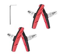 FGDTREE 4Pcs Road Bike V Shape Brake Pad Bicycles V Clamp Professional Caliper Brakes Pad Easy to Installation Road Bike Brake Clamp Wear Resistant Block