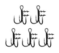 FGDTREE 5Pcs / set Fishing Tackle Live Biats Fixing Hook with Treble Designs Angling Live Fish Hooks Fishing Hook Barbed Fishhook Barbed Treble for