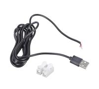 FGDTREE 5V USB Charging Wire with Spring Clamp Connectors Cable for Electronic Devices 100cm / 180cm Solderless Easy Installation USB Charging Connectors