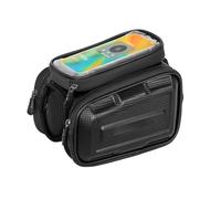 FGDTREE Bike Handlebar Storage Bag Featuring 6.5 Inch Phone Slot and Various Fastening Preferences for City Trips Permanent Cycling Gear Bag
